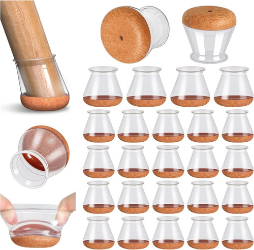 Clear silicone chair leg - silicone,